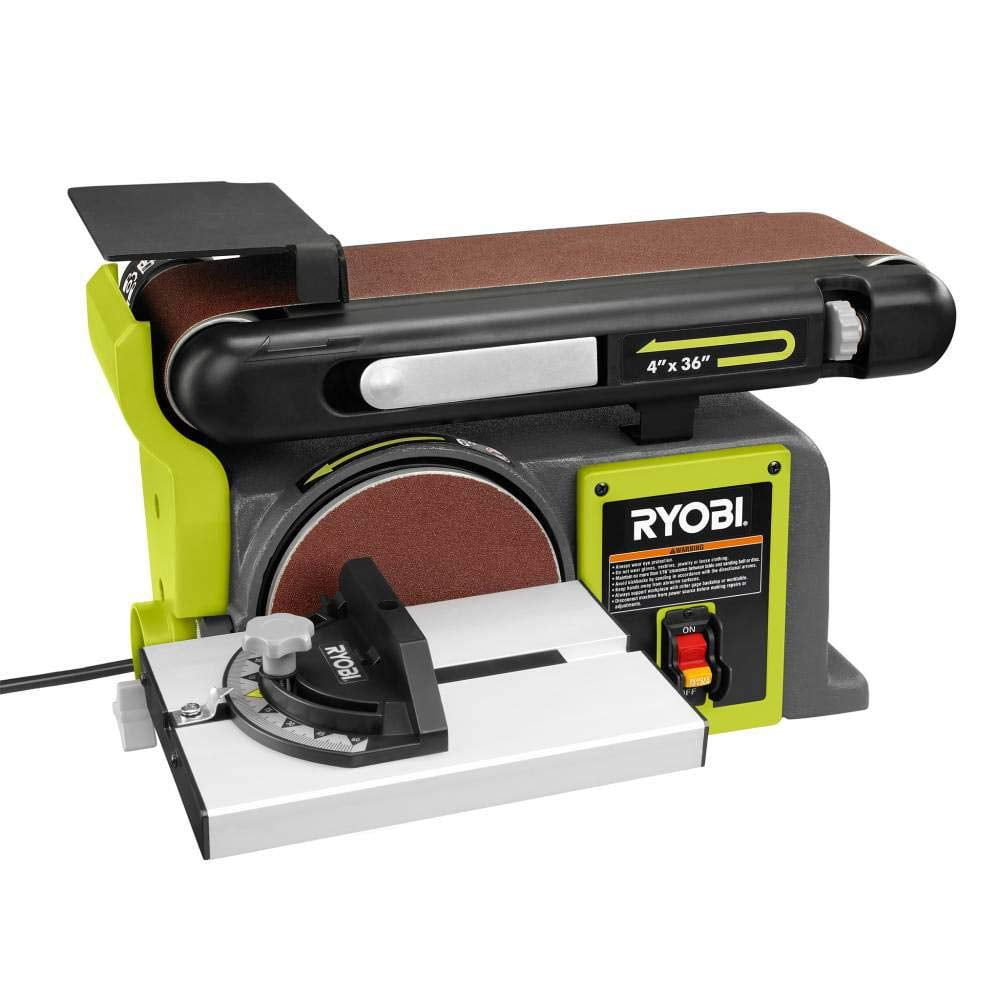 Lijadora De Mesa Ryobi Bd4601g 120 V 4x36 Cinturón/disco Verde