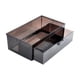 thumbnail image 3 of Caja de goteo para filtro externo de acuario, diseño de cajón con cascada silenciosa y flujo de agua para bricolaje, bandeja de goteo, tubo de , Marrón, 3 of 5
