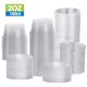 thumbnail image 2 of Vasos plásticos desechables con tapa 60 ml, 100 juegos TashiBox, 2 of 7