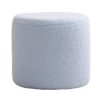 Magideal - Reposapiés Taburete Reposapiés Banco Taburete Estable Silla De Asiento Sofá Taburete De Té Taburete Cilíndrico Pequeño Para Entrada Dormitorio Oficina Azul