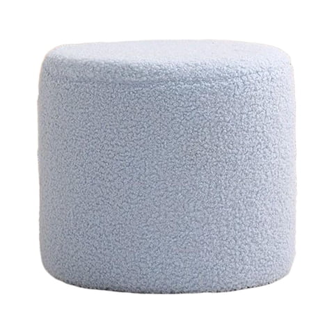 Magideal - Reposapiés Taburete Reposapiés Banco Taburete Estable Silla De Asiento Sofá Taburete De Té Taburete Cilíndrico Pequeño Para Entrada Dormitorio Oficina Azul