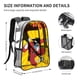 thumbnail image 3 of FreakazoidMochila transparente temática, resistente y duradera, bolsa see-through para trabajo, deporte, universidad y viaje, 31 × 43 cm, 3 of 6