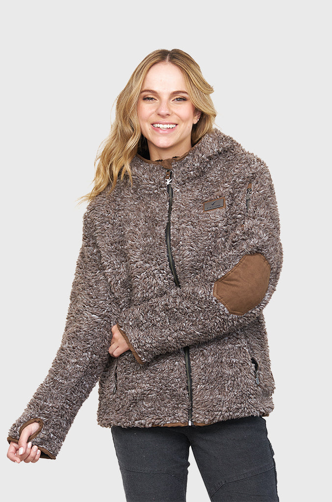 Chaqueta Chiporro Clásica Café Mujer Falcone