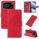 thumbnail image 1 of Funda tipo cartera con tapa para iPhone 17 Pro con tarjetero, soporte y cubierta magnética Rojo, 1 of 6