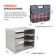 thumbnail image 2 of Caja de Almacenamiento AA Products Inc. Pack de 3 con Soporte, 2 of 8