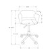 thumbnail image 3 of Silla de oficina Monarch Specialties I 7298 con altura ajustable, 3 of 9