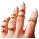 thumbnail image 1 of Set 10 Anillos Tallas Varias Midi Vintage Nudillo Elefante, 1 of 3