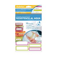 Etiqueta Plástica Resistente Al Agua  Adetec