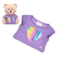 thumbnail image 2 of Polera Morada Con Corazones Arcoiris Build-A-Bear, 2 of 2