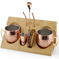 Juego De Tazas Moscow Mule Barillio 2 De Acero Inoxidable, 530 Ml