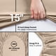 thumbnail image 5 of Sábana bajera Utopia Bedding king Size de microfibra beige, 5 of 6