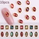 thumbnail image 4 of Decoraciones para Uñas 10 pzas Borde Dorado de Aleación con Concha Ultra Fina, 4 of 7
