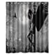 thumbnail image 1 of Cortina de ducha de ángel de medianoche, juego de cortina de baño con ganchos, tamaño 60 x 72 pulgadas, 1 of 3