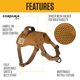 thumbnail image 2 of Arnés para perro Carhartt L Faded Fatigue anti‑tirón, 2 of 5
