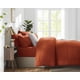 thumbnail image 4 of Juego de edredón CozyLux naranja quemado, tamaño king, 7 piezas, 4 of 7