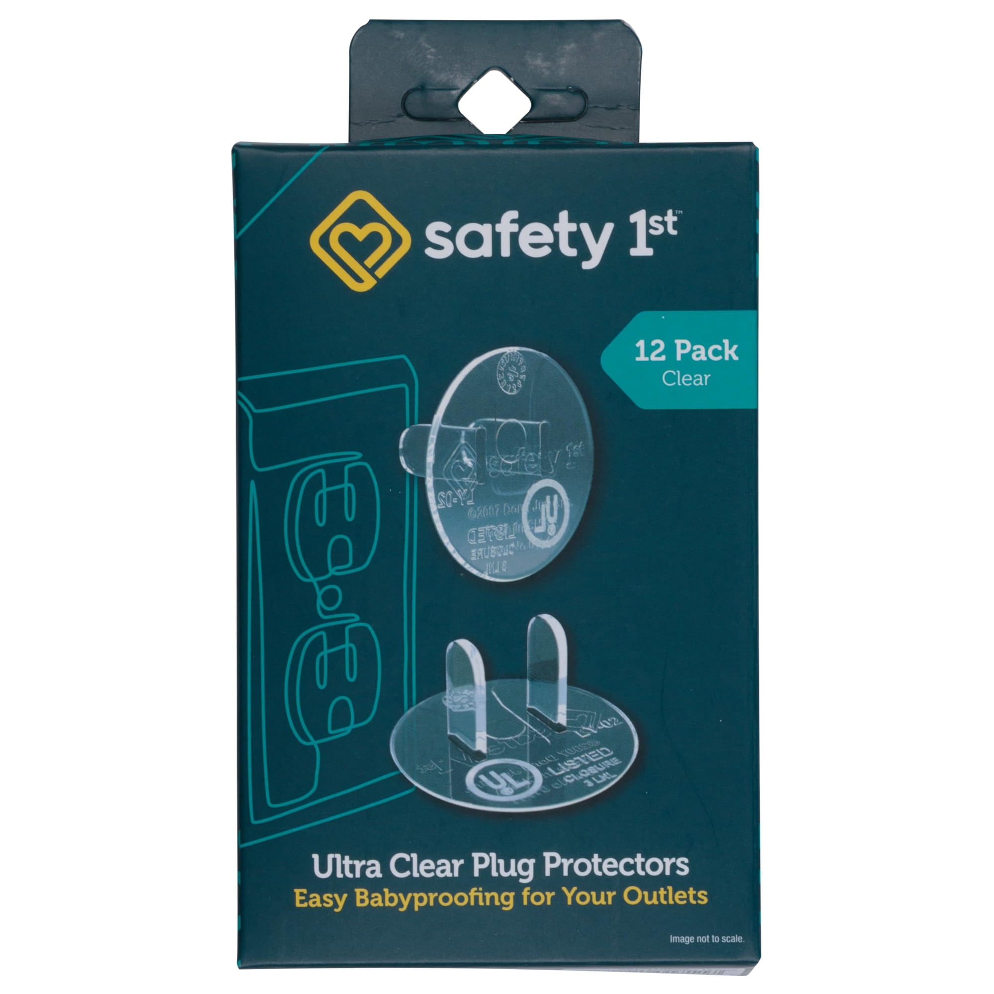 Enchufes De Enchufe Safety 1st Ultra Clear, Paquete De 12