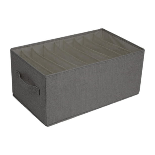 Contenedor De Almacenamiento De Ropa Contenedor De Almacenamiento Resistente Para Edredones Libros Sábanas L Gris 9 Rejillas