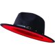 thumbnail image 1 of Sombrero Fedora KUJUHA Ala Ancha Fieltro Dos Tonos, 1 of 3