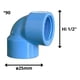 thumbnail image 3 of Pack 60 Codo PVC Celeste 90° 25mm PN10 Cementar Riego, 3 of 4