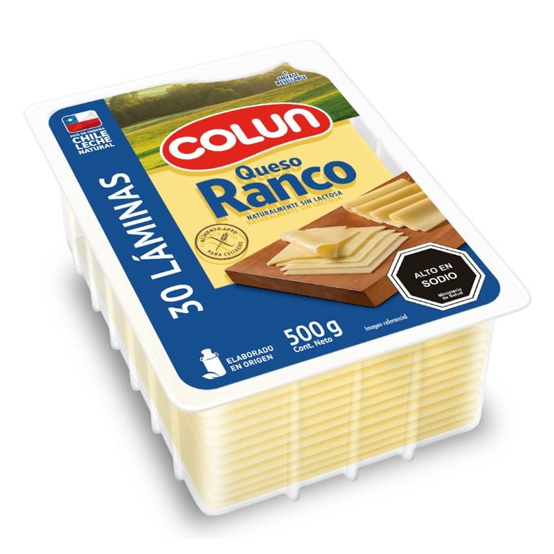 Queso Ranco Laminado 500 g Colun