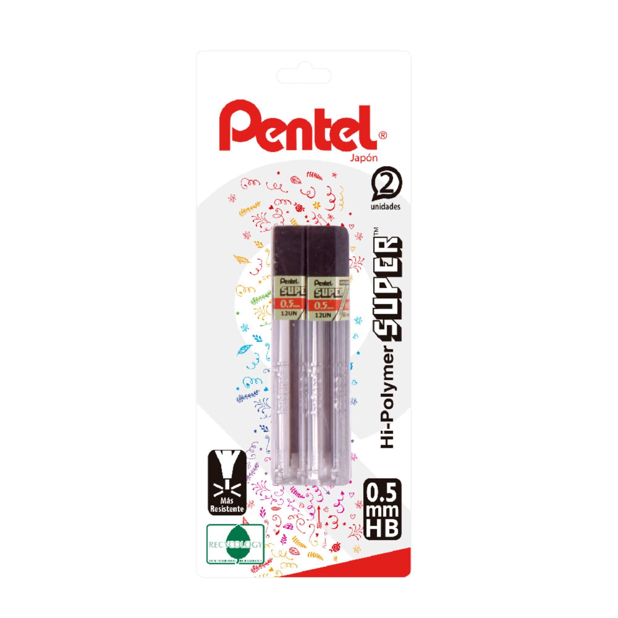 Minas De Repuesto Super Hi-polymer 0.5 Mm Hb 1 Un Pentel