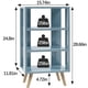 thumbnail image 2 of Mesa de Noche Azul Aenuert 40x30x73cm con 3 Niveles de Almacenamiento, 2 of 6