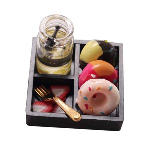 Magideal - Juego De Té De Para Casa De Muñecas, Juguetes De Cocina Para Casa De Muñecas Para Niños, Regalos De Cumpleaños