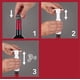 thumbnail image 5 of Bomba Wine Saver Vacu Vin, blanca con tapón, 5 of 7