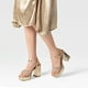 thumbnail image 2 of Sandalia Eco Cuero Taco Dorado  Fiesta Mujer Weide YOU205, 2 of 8
