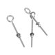 thumbnail image 3 of Eye Bolts QWORK de acero inoxidable con tuercas, paquete de 10 unidades, 1/4 x 4, 3 of 8