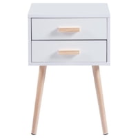 Klik Muebles - Velador Eames Doble Blanco
