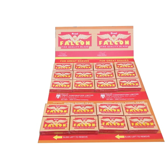 Cuchillas de Afeitar Treet Falcon Doble Filo Paquete de 200