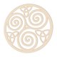 thumbnail image 4 of Colgante De Geometría Sagrada De Escultura De Pared De Madera Para Decoración De Boda De Yoga Nudo Triskele, 4 of 5