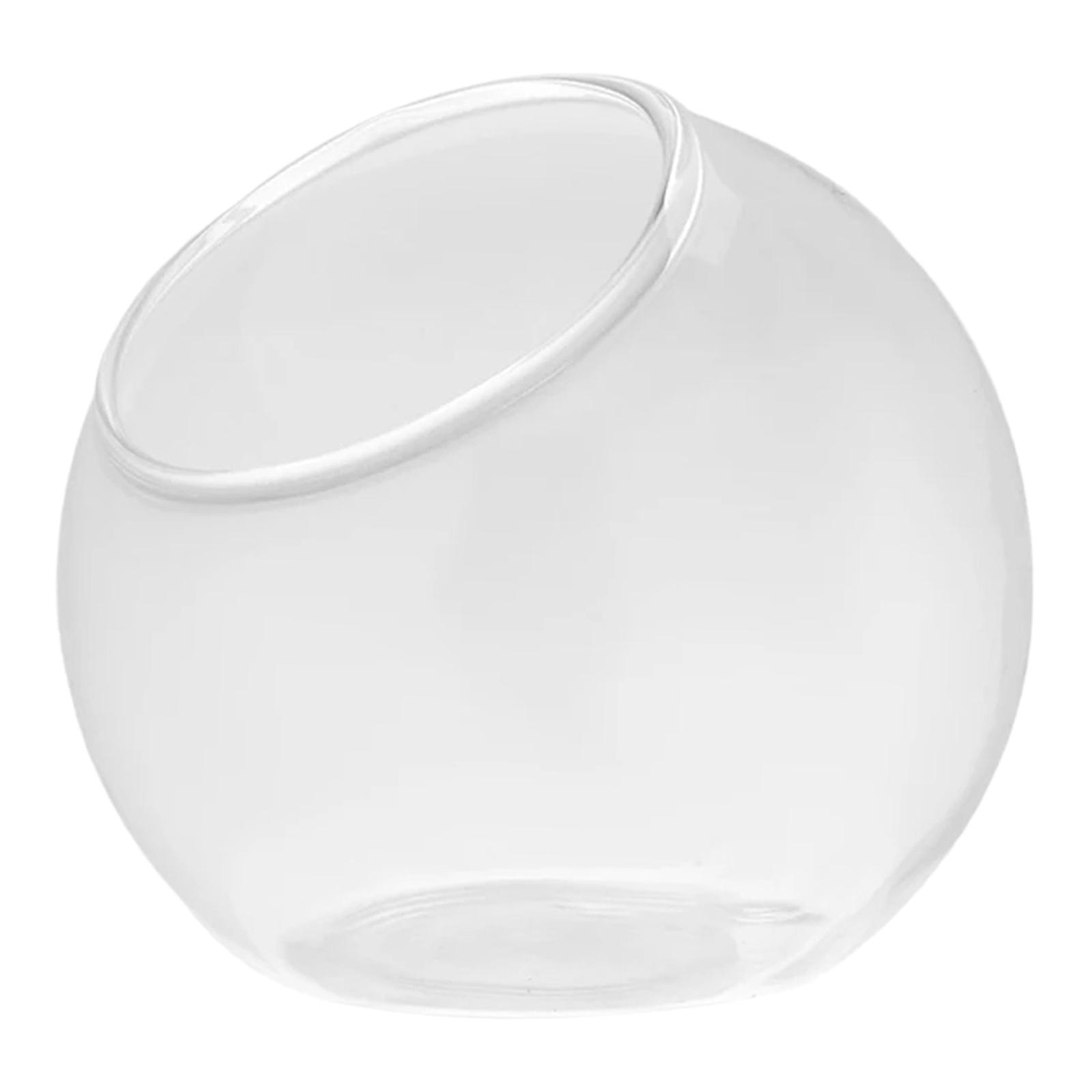 Magideal - Jarrón De Cristal Para Terrario, Pieza Central Única, Mesa De Cristal, Microlandschaft, Casa Para Fiesta, Oficina, Planta De Aire Diámetro 15Cm