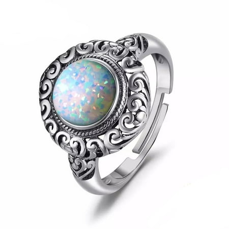 Anillo Opalo Ajustable Plata 925