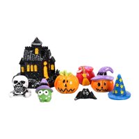 Magideal - 8X Juego De Jardín De Hadas En Miniatura De Halloween, Colecciones De Micropaisaje, Accesorios De Pueblo De Halloween Para Decoración De Macetas, Bons