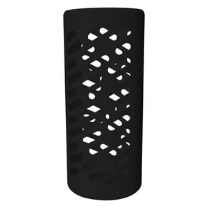 Genérico - Funda De Silicona Para Botella De Agua, Cubierta Protectora Antideslizante Aislada, 18 Oz, Color Negro
