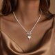 thumbnail image 2 of Collar Airmb Corazón 14K Baño de Oro Latón 17 a 43 cm, 2 of 3