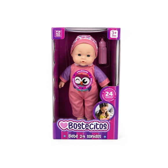 Muñeca Baby Doll Bostecitos 24 Sonidos