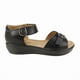 thumbnail image 1 of Sandalia New Walk Doble Broche Negra, 1 of 6