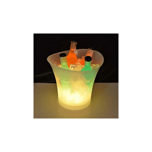 Mundofit - Balde De Gelo Transparente C/ Luz Led Neon Rgb Bluetooth