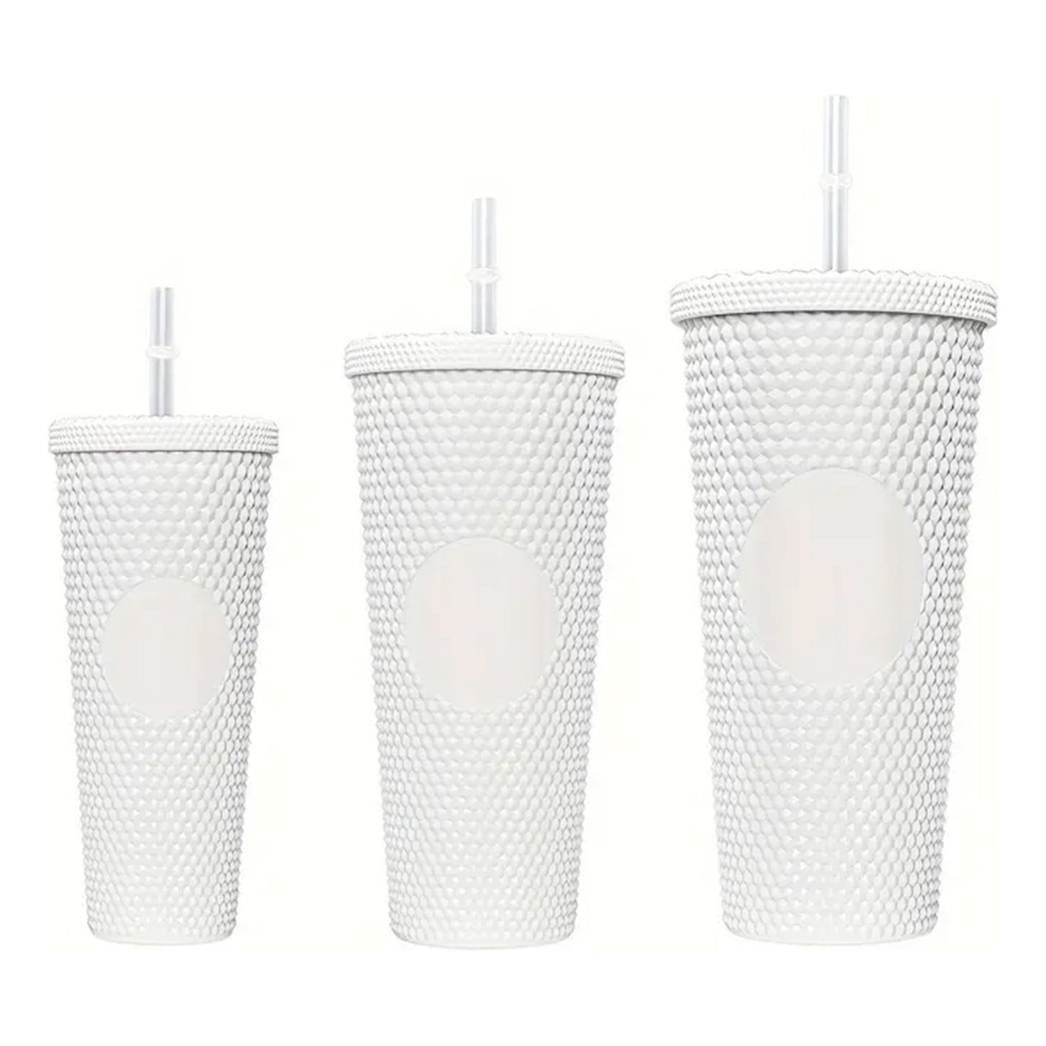Genérico - Pack 3 Vasos Tumbler Tipo Starbucks Doble Pared Bpa Libre