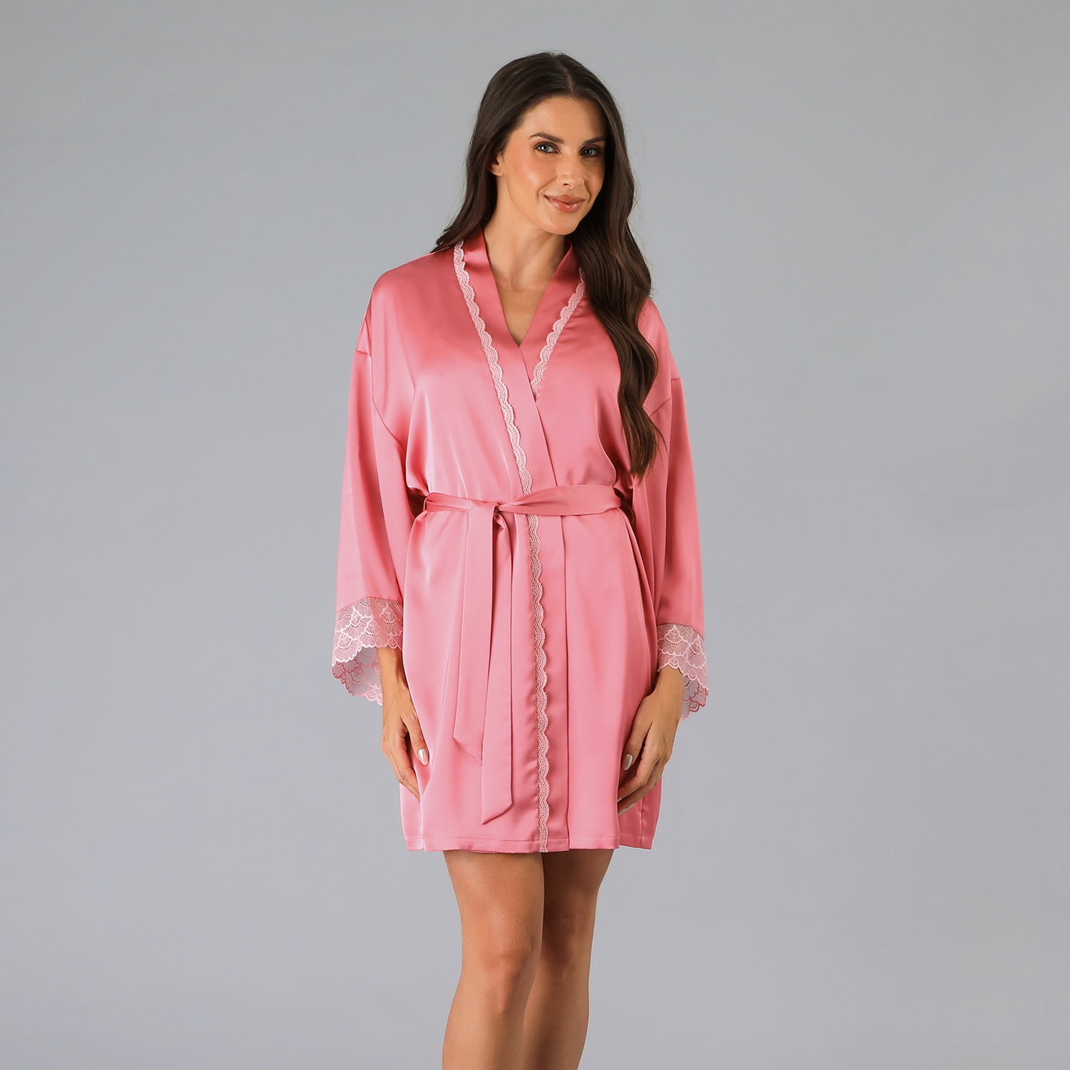 Bata Satin Encaje Flores Mujer 33954-273