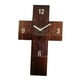 thumbnail image 1 of Reloj De Pared Moderno, Pequeño, Silencioso, Sin Tictac, Para Sala De Estar, Oficina, Regalo, Marrón Oscuro, 1 of 3