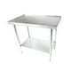 thumbnail image 1 of Mesón Central para Cocina Industrial 1200x600x850 mm | Acero Inoxidable de Alta Resistencia, 1 of 2