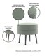 thumbnail image 4 of Ottoman Manhattan Comfort Bailey redondo verde salvia, 4 of 7