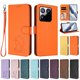 thumbnail image 3 of Funda Volteable con Diseño de Gato para Xiaomi 15T, Naranja, 3 of 6