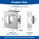 thumbnail image 2 of Placa de refuerzo para cerradura Ftyokmi U 9553 de acero inoxidable, 2 of 8