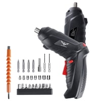 Atornillador Inalámbrico Negro Jenabom, Juego De Accesorios De 26 Piezas Con Luz Led, Juego De Mini Taladros Recargables De 3,6 V, Adecuado Para La Reparación Y El Mantenimiento De Muebles.