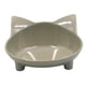 thumbnail image 4 of Lindo Tazón De Fuente De Agua Con Forma De Orejas De Gato Para Mascotas, Cuenco Ancho De Alimentación Antideslizante, Gris, 4 of 5